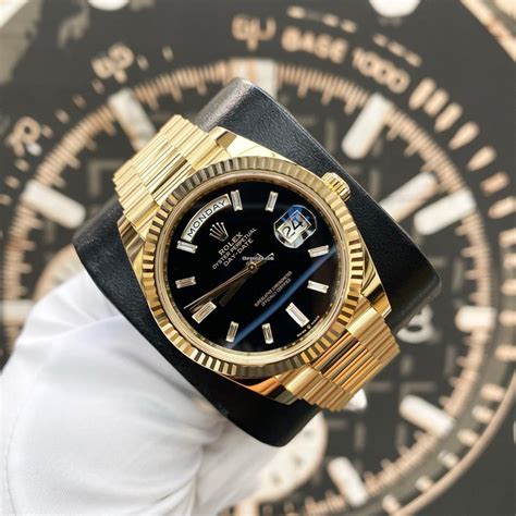 gold rolex onyx dial|Rolex day date 40 228238.